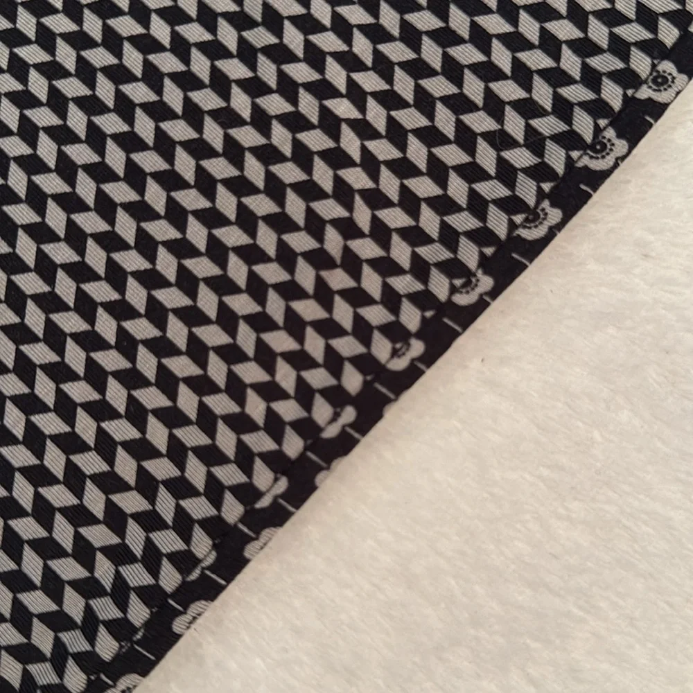 {NWT} Gudrun Sjoden | Geometric Print Lyocell Stretch Skirt Black/Gray (XL) - Picture 5 of 15